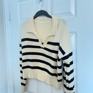 COTTON STRIPED SWEATER
